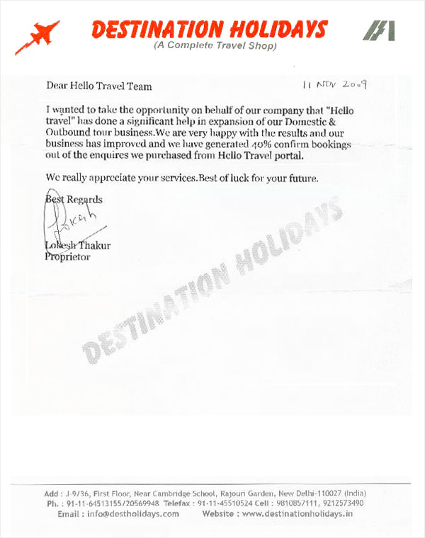 Feedback Letter