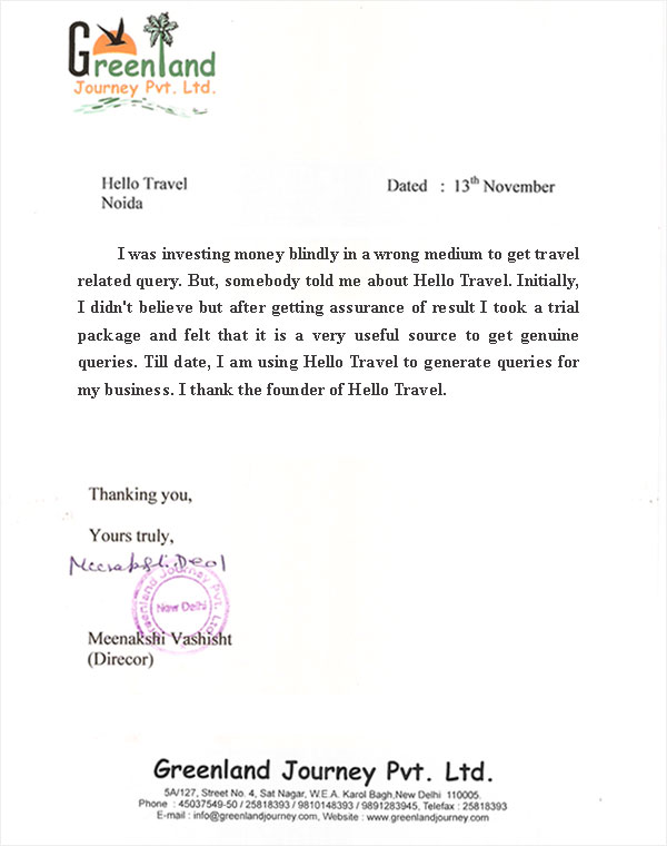 Feedback Letter