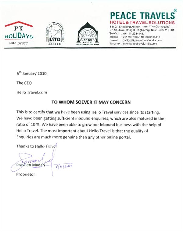 Feedback Letter
