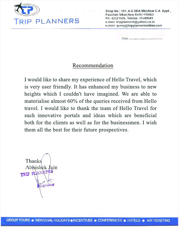 Feedback Letter